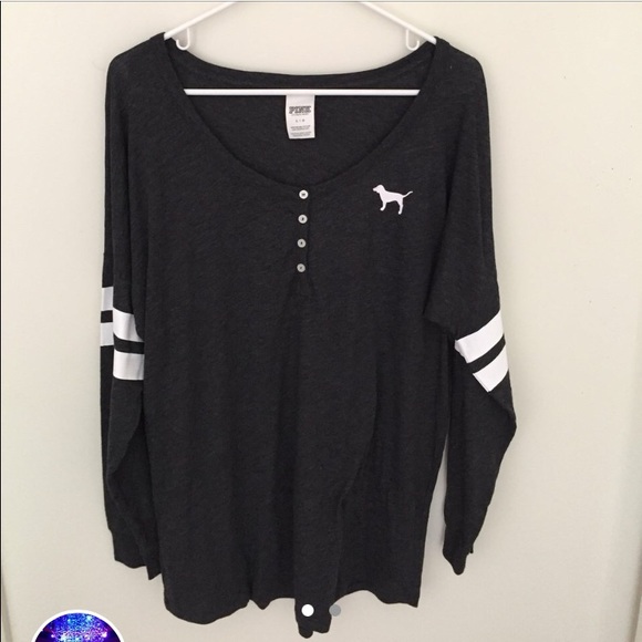 PINK Victoria's Secret Tops - VS Pink Henley Top